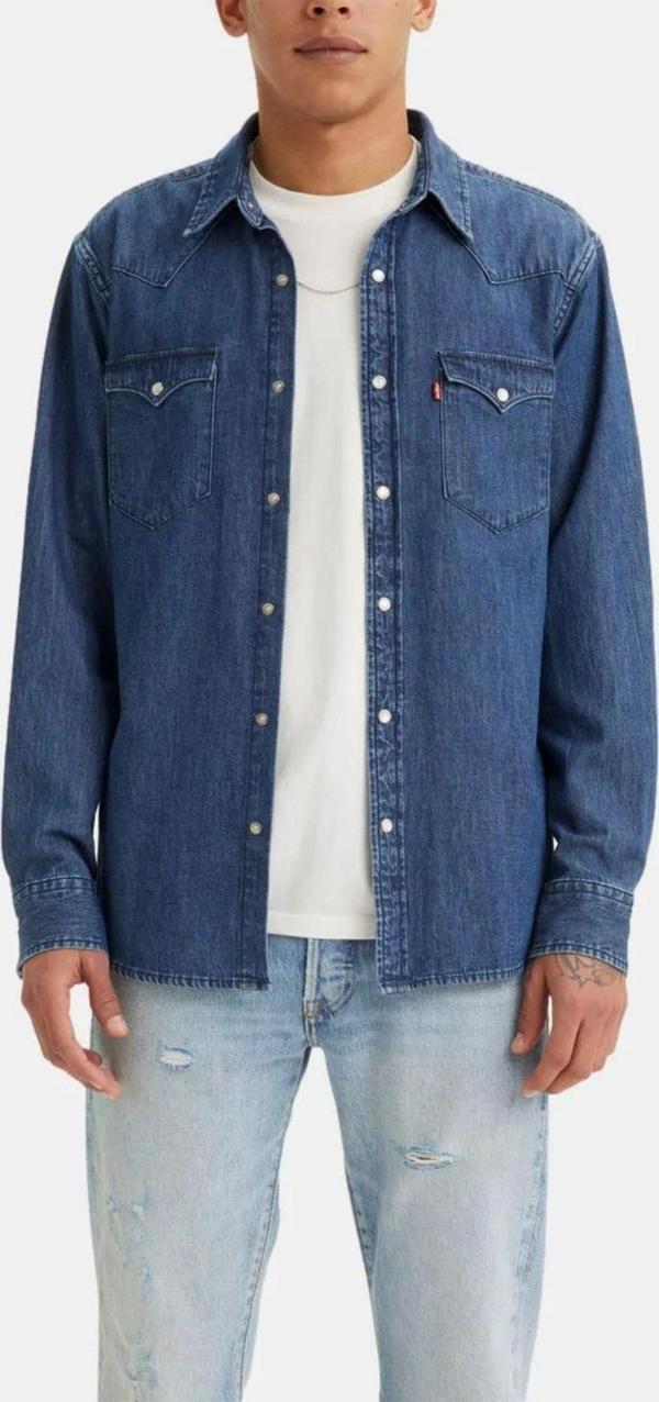 Levi'S Classic Standard Fit Western Erkek Lacivert Gömlek 85745-0073 - Image 1