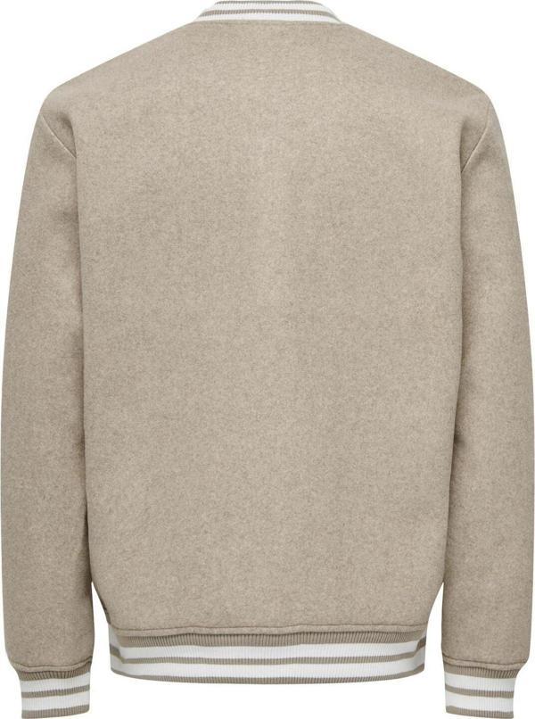 Only & Sons Denver Bomber Otw Vd Erkek Bej Mont 22025212-06 - Image 1