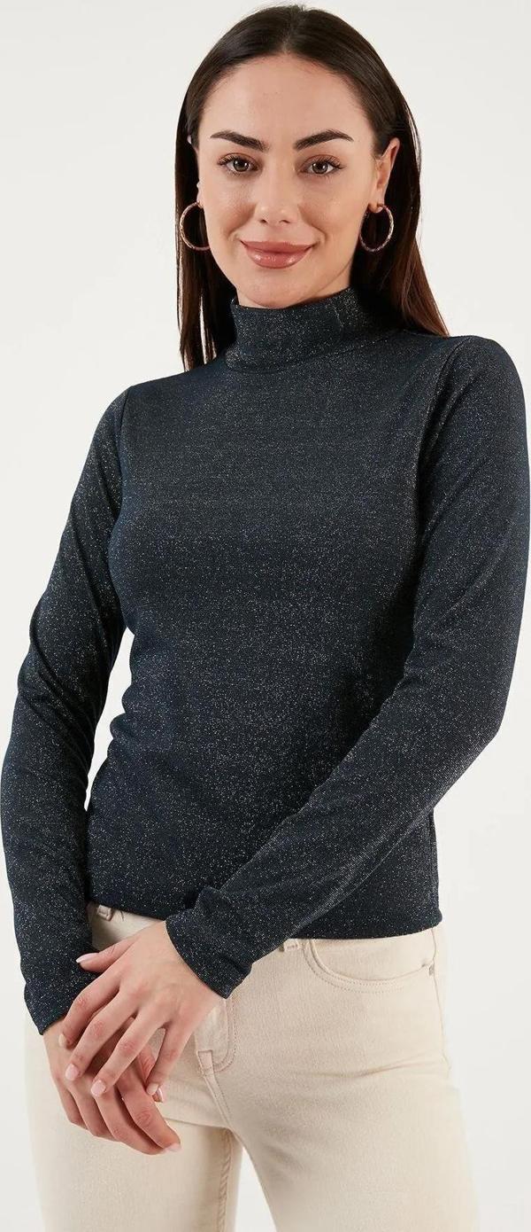 Fashion Friends Simli Slim Fit Dik Yaka Bluz Bluz 23K0400K1 - Image 1