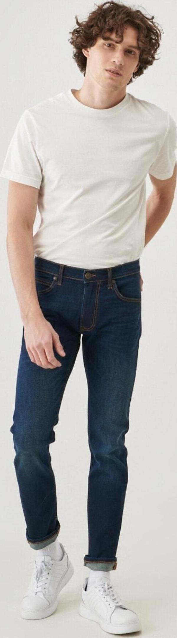 Lee Luke Slim Fit Düşük Bel Denim Esnek Jean Kot Pantolon - Image 1