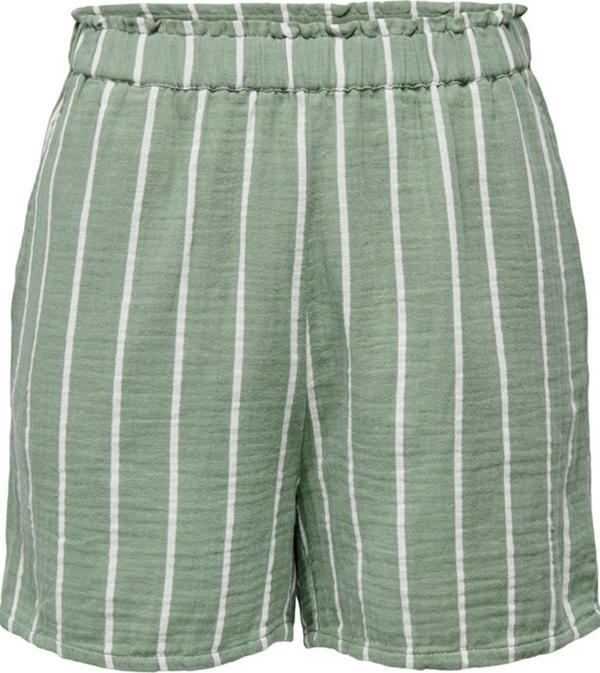 Only Onlnora Hw Shorts Ptm Kadın Giyim - 15293507 Desert Sage Ocean Stripe - Image 1
