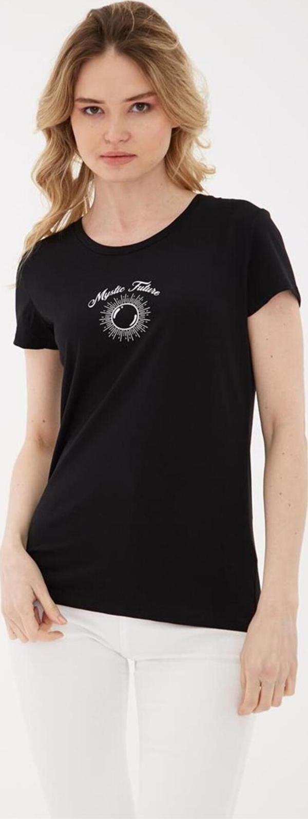 Fashion Friends Desenli Pantolon Siyah - Image 1