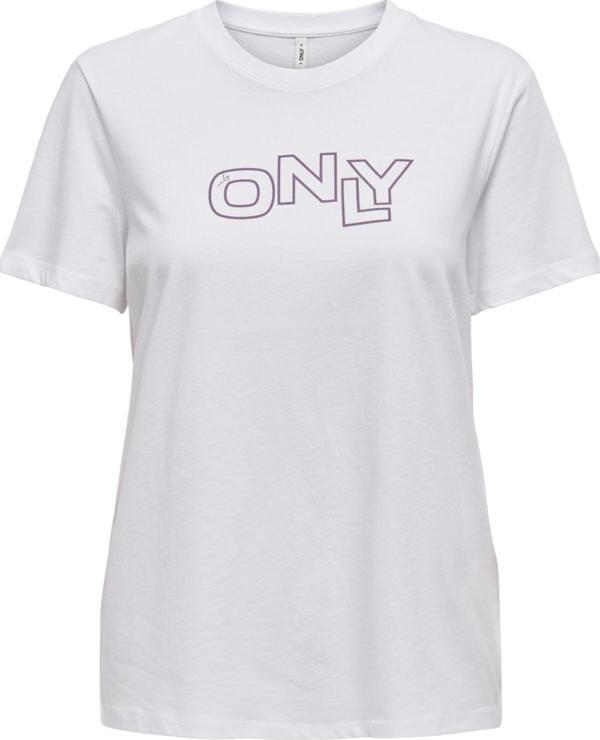 Only Onllotta S/S Tee Cs Jrs Kadın Beyaz T-Shirt - 15339251 - Image 1