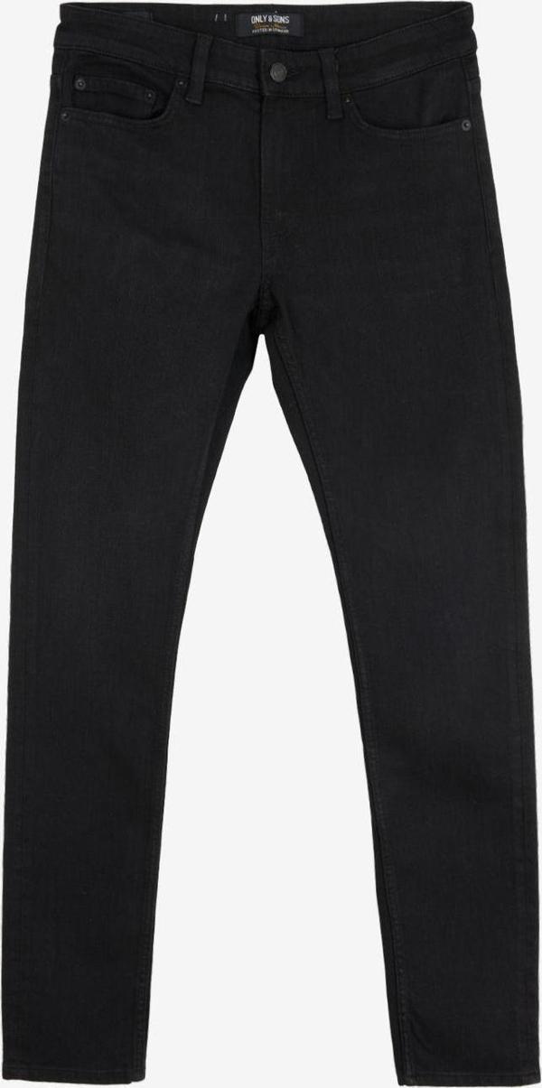 Only & Sons Normal Bel Dar Siyah Erkek Denim Pantolon Onsloom Slım Blk 8637 Mat Dnm - Image 1