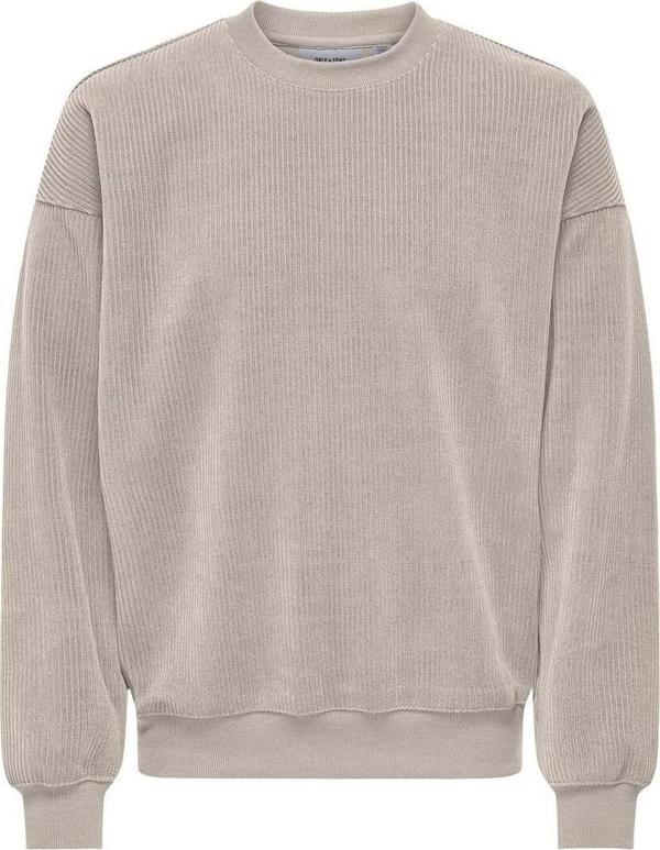 Only & Sons Bobby Erkek Bej Sweatshirt (22031411-Slg) - Image 1