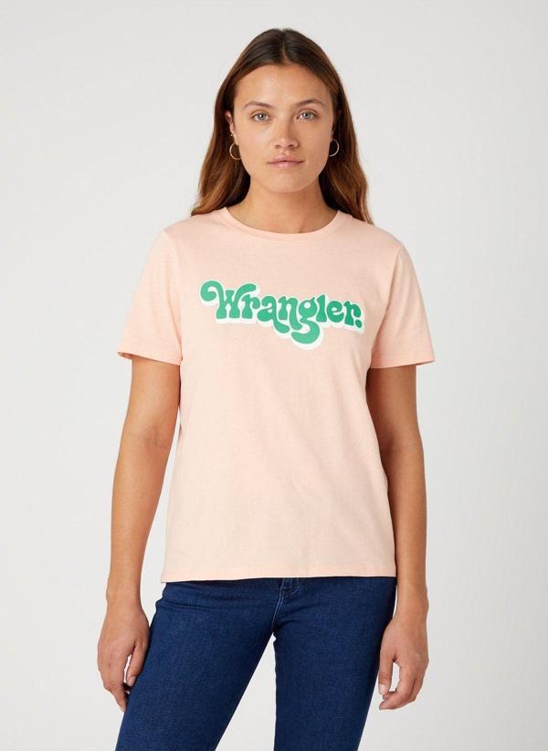Wrangler Bisiklet Yaka Somon Kadın T-Shirt W7N4D3P60 - Image 1