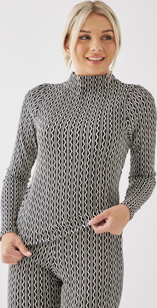 Fashion Friends Fashıon Frıends Desenli Kadın Bluz 23K0853K1 - Image 1