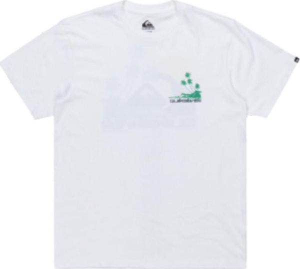 Quıksilver Palm Lines Ss Erkek Beyaz Günlük Stil T-Shirt Eqyzt08057-908 - Image 1