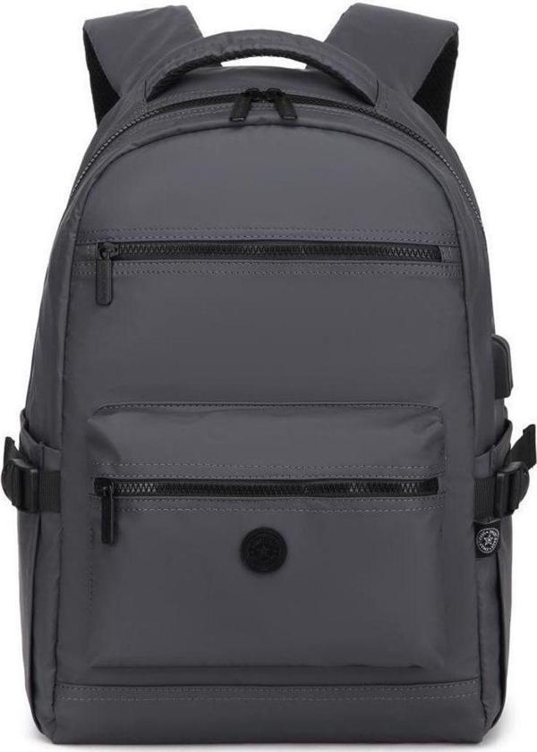 Smart Bags Gumi Kumaş Uniseks Büyük Boy Sırt Çantası 8661 K.Gri - Image 1