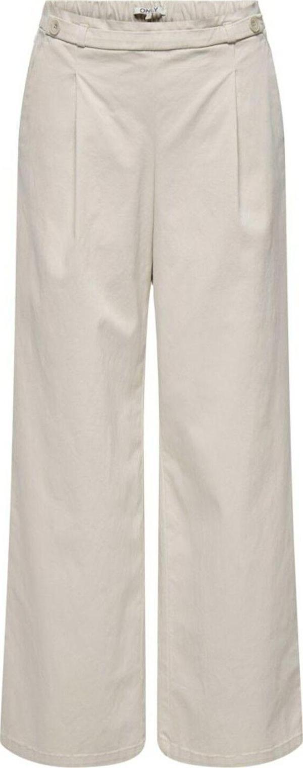 Only Kadin Beyaz Onlstella Mw Wide Pull-Up Pant Cc Pnt Pantolon 15338662-Pumicesto - Image 1