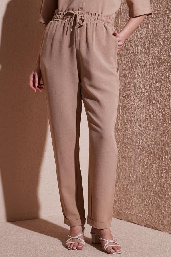 Fashion Friends Relaxed Fit Normal Bel Düz Paça Pantolon Pantolon 25Y0550K1 - Image 1