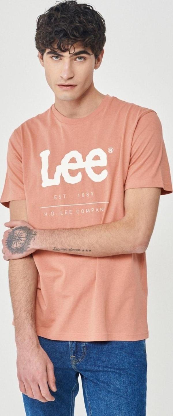 Lee Regular Fit Normal Kesim %100 Pamuk Bisiklet Yaka Tişört - Image 1