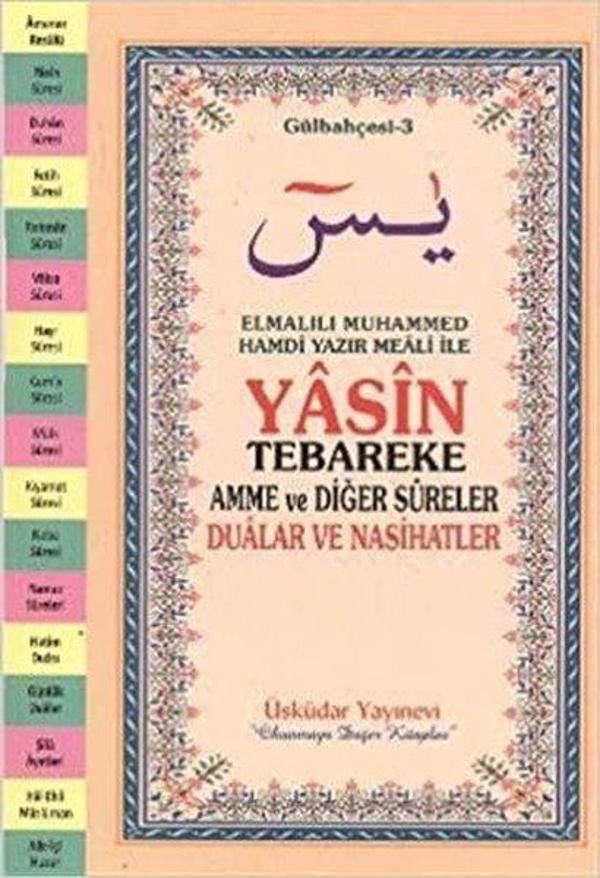 Yasin Tebareke Amme ve Diğer Sureler Gülbahçesi - 3 (Orta Boy - Mealli) - Üsküdar Yayınları - Image 1