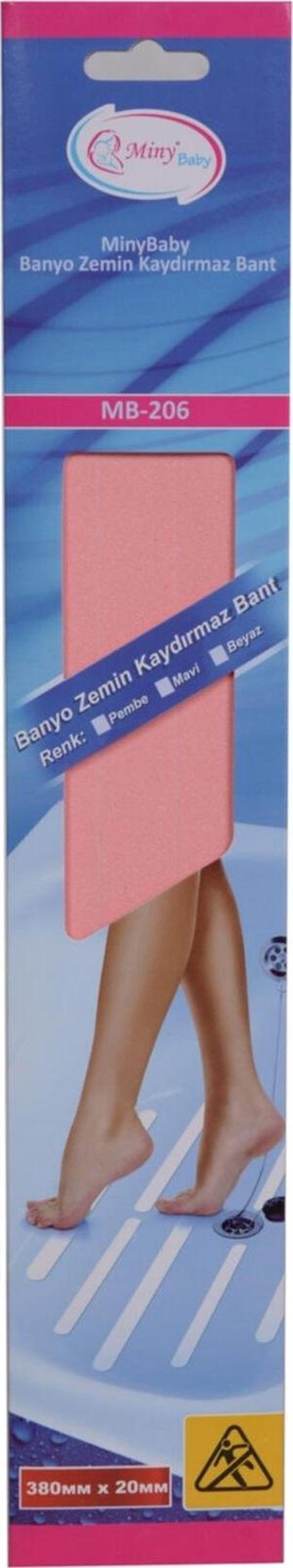 Miny Baby Banyo Zemin Kaydırmaz Bant - Pembe - Image 1