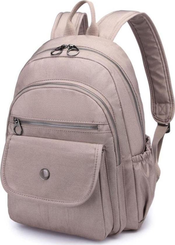 Smart Bags Nano Metalik Kumaş Kadın Sırt Çantası 1187 Vizon - Image 1