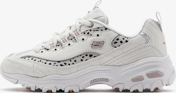 Kadın Sneaker ( Günlük) 150236 OFPK Skechers D'LITES - WILDCATS Off White Textile/Pink Trim - Image 1