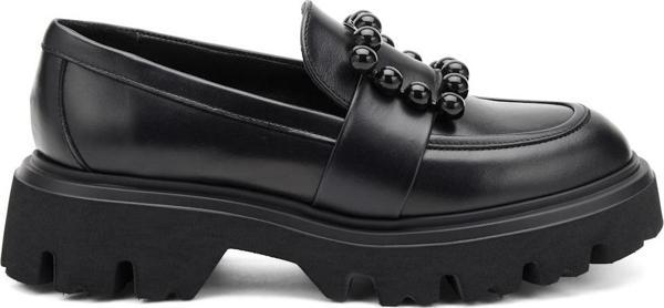 Kadın Oxford ( Klasik) 85L2 Frau SETA Chunky Mocassin Nero - Image 1