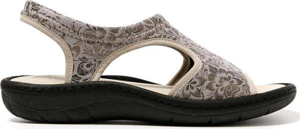 Kadın Sandalet 5364 Green Life STRETCH WOMEN'S FOOTWEAR Plomo - Image 1
