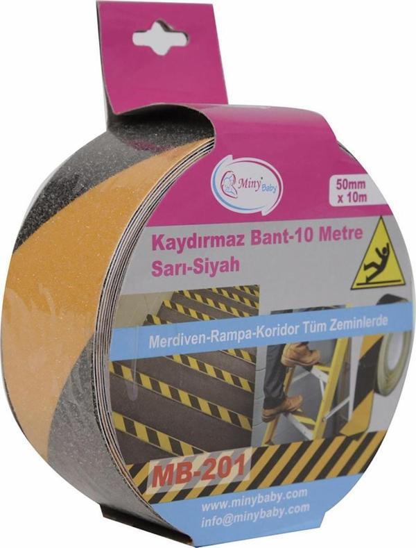 Miny Baby Kaydırmaz Bant-10 Metre / Sarı-siyah - Image 1