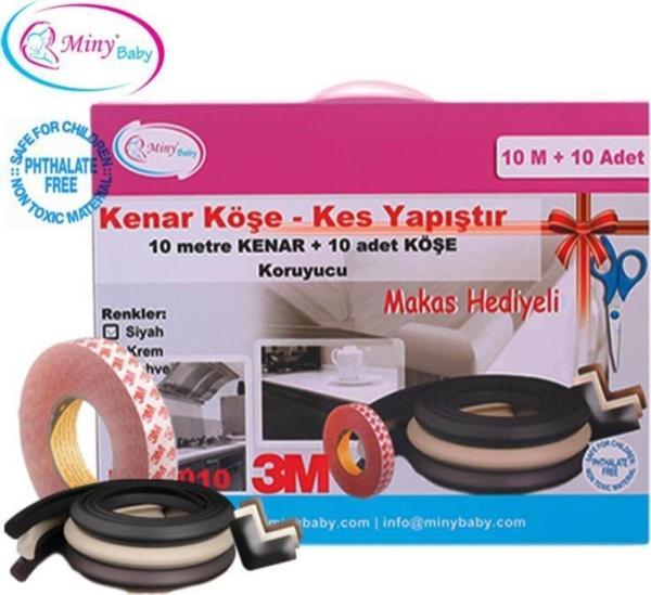 Miny Baby Kenar Köşe Kes Yapıştır Makas Hediyeli 10 Metre Kenar 10 Adet Köşe - Image 1