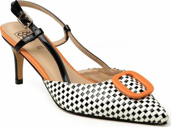 Kadın Topuklu/ Stiletto 8D5201FP Comart 5201 INT. DIVA  Bianco/Nero - Image 1