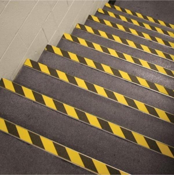 PORTAKAL SAFETY Kaydırmaz Bant-10 Metre Sarı Siyah - Image 1