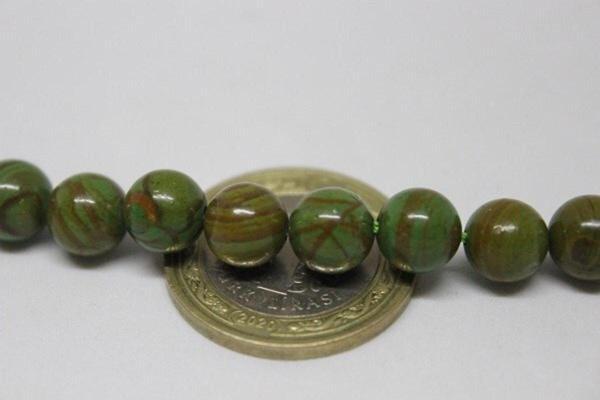 Afrika Turkuazı Taşı Yarım Dizi 8mm (18CM UZUNLUĞUNDADIR) - Image 1