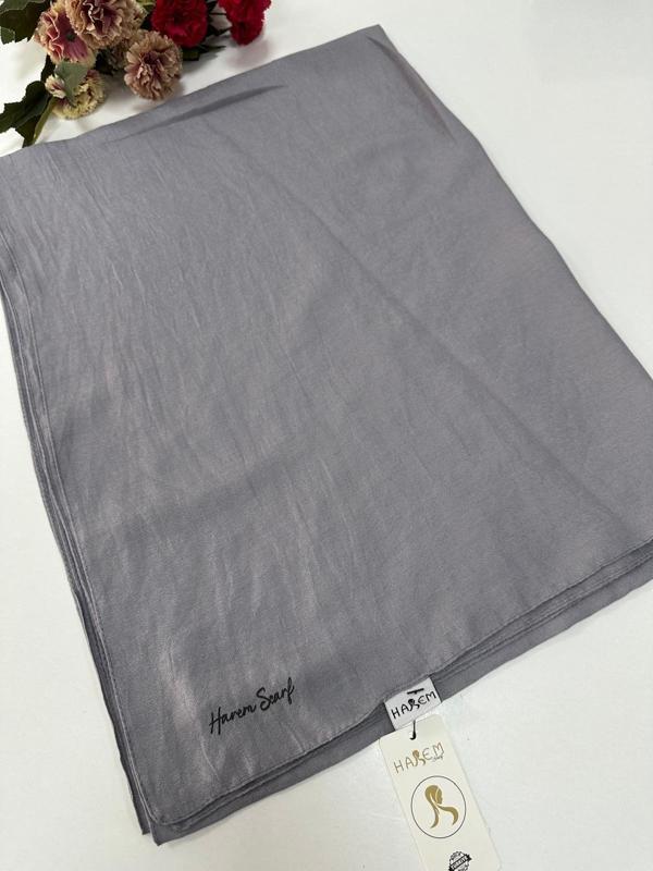 Harem Brista Koton Şal Koyu Gri  HVH0307 - Image 1