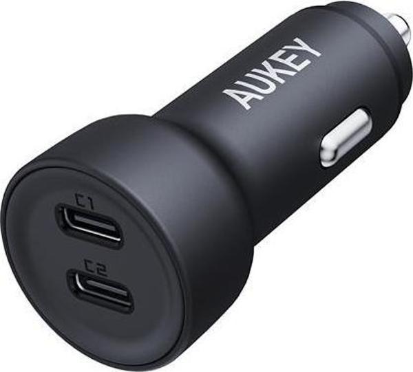AUKEY CC-Y23-BK 65W İKİ TYPE-C PD ARAÇ ŞARJ CİHAZI  - Image 1
