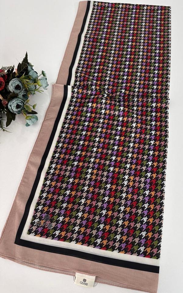 Quare Soft Pamuklu Desenli Şal LDSQ1002 - Image 1