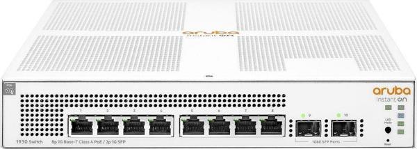 HPE ARUBA ION 1930 JL681A 8 PORT GIGABIT POE + 2XSFP UPLINK YÖNETİLEBİLİR 124W POE SWITCH  - Image 1