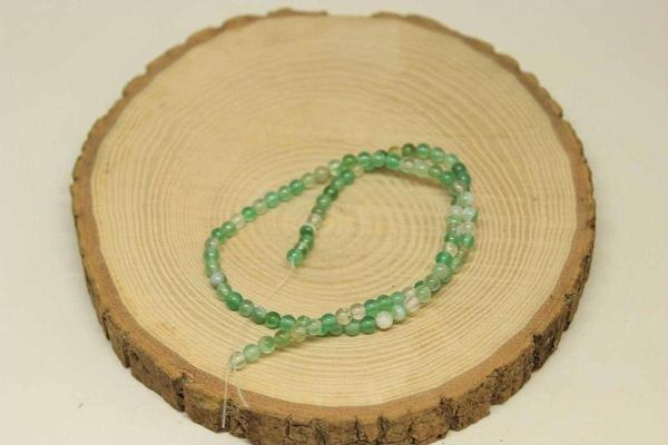 Akik Taşı Yarım Dizi 4mm (27860) (18cm Uzunluğundadır) - Image 1
