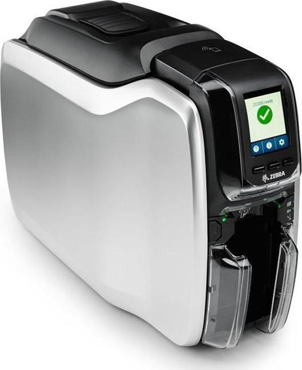 ZEBRA ZC300 (ZC32-000CQ00EM00) TERMAL TRANSFER 300DPI USB+ETHERNET ÇİFT YÜZ KART YAZICI  - Image 1