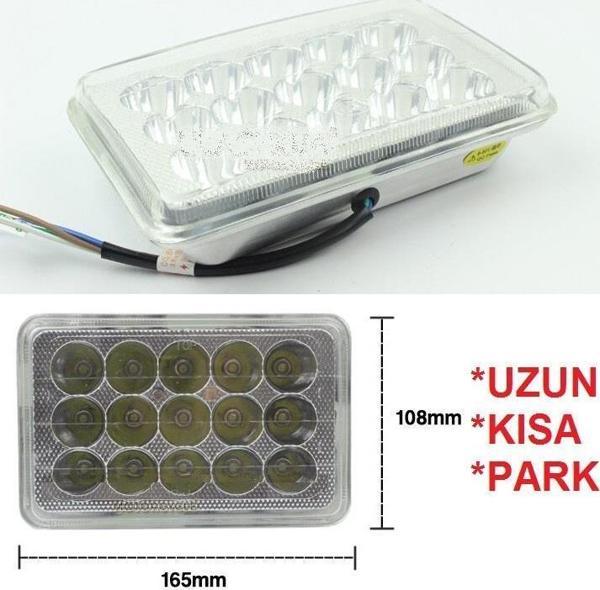 125 Agk Far Atomu Kare İç 15 Led Li - Image 1
