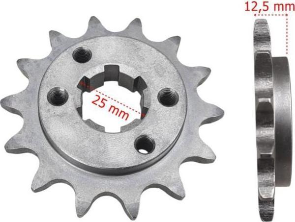 Atv Ön Dişli 520-14T İç 25 Mm 2 Delikli Setli Öm - Image 1