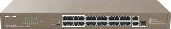 IP-COM F1126P-24-250W 24 PORT 10/100+ 2XRJ45/1X1GB SFP COMBO 250W POE RACMOUNT SWITCH  - Image 1