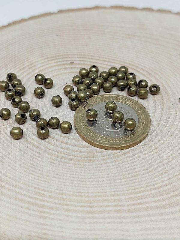 Antik Renk Metal Ara Malzeme 4mm/100 Adet - Image 1