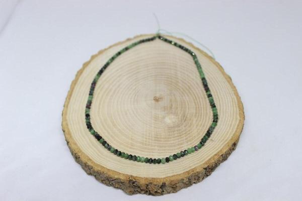 Anyolit Taşı Rondela Faset Kesim 3.5*2.5mm YARIM Dizi (17cm uzunluğundadır) - Image 1