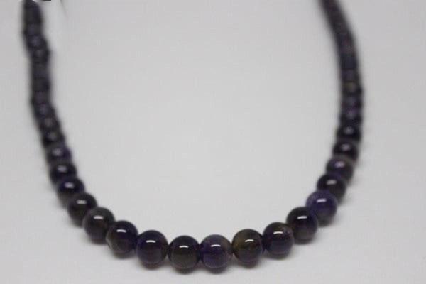 Ametist Taşı Koyu Renk Yarım Dizi 5-6mm (18cm Uzunluğundadır) - Image 1