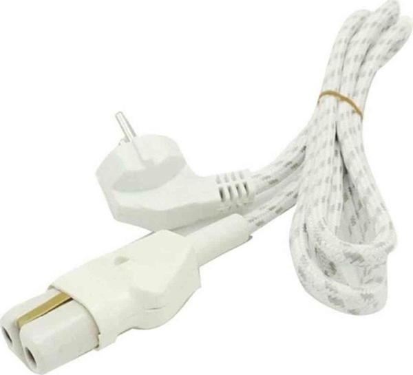 Abnturk Izgara, Fırın, Ütü Topraklı Porselen Fiş Priz, Örme Kablolu 1,5 Metre - Image 1
