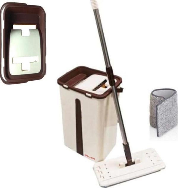 Abnturk Yeni Nesil Microfiber Tablet Mop Pratik Temizlik Seti 2 Hazneli Üst Düzey Yer Ve Duvar Temizlik Seti - Image 1