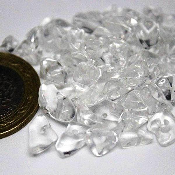 Delikli Kristal Kuvars Taşı Mini Boy 50 Adet - Image 1