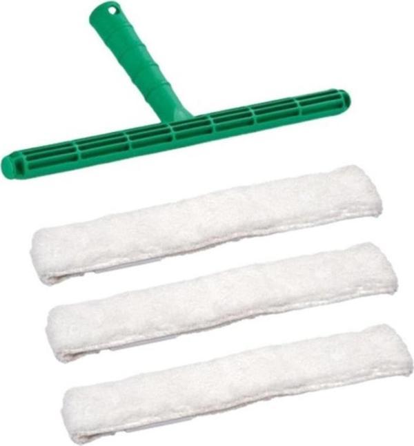 Abnturk 3 Adet Mikrofiber Cam Silme Peluşu Köpürtme Bezi 1 Adet Cam Peluş Aparatı 35 Cm - Image 1