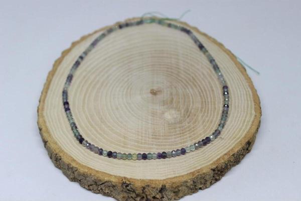 Florit Taşı Rondela Faset Kesim 3.5*2.5mm YARIM Dizi (17cm uzunluğundadır) - Image 1