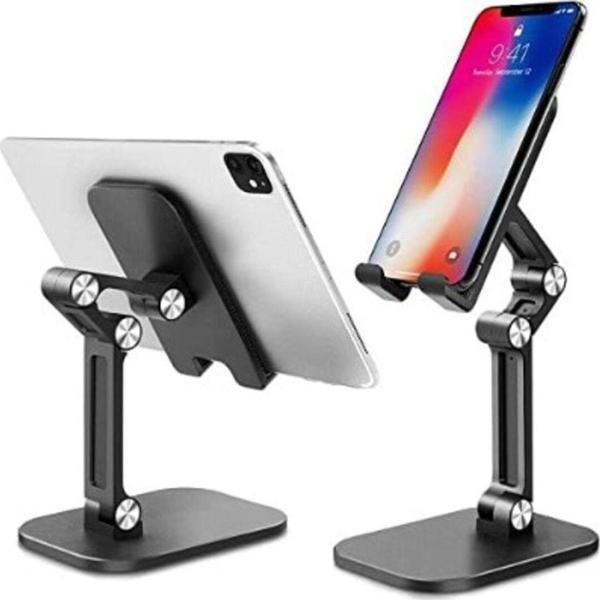 Abnturk Akıllı Telefon Tablet Uyumlu Kademeli Katlanır Taşınır Esnek Yapılı Masaüstü Telefon Tablet Tutacağı - Image 1