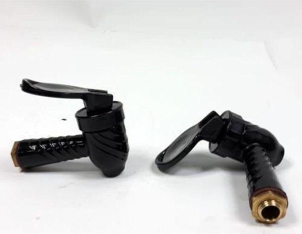Abnturk 2 Adet Erkek Vidali Prinç Sarı Metal Universal Semaver Musluğu - Image 1