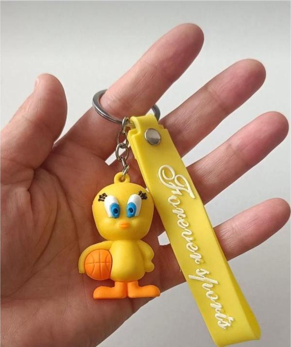 Abnturk Tweety 3D Figür Sevimli Anahtarlık Çanta Süsü - Image 1