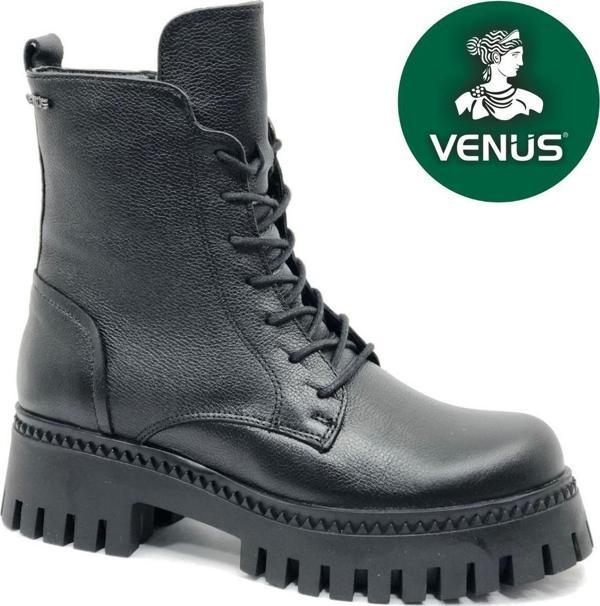 Venüs Ziko Hakiki Deri Kaymaz Taban Ortopedik Kadın Bot - Image 1