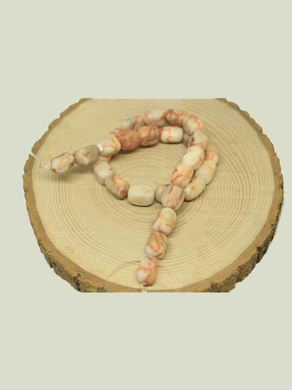 Jasper Taşı Dikdörtgen Şekilli YARIM Dizi (27630) (18 cm Uzunluğundadır) - Image 1