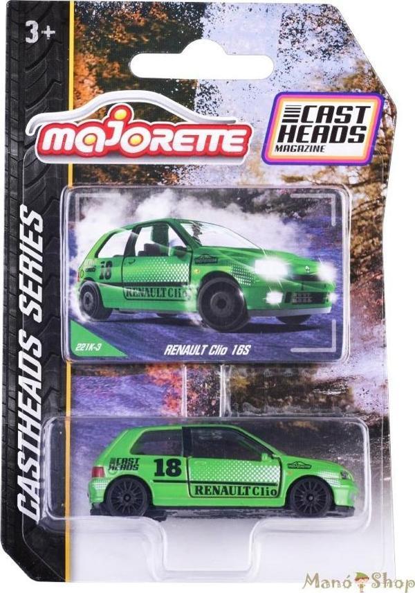 Majorette Cast Heads Renault Clio 16S Yeşil Metal Diecast Model Araba 1:64 - Image 1